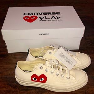 Comme Des Garçon Play x Converse, 6M/8W - NWT